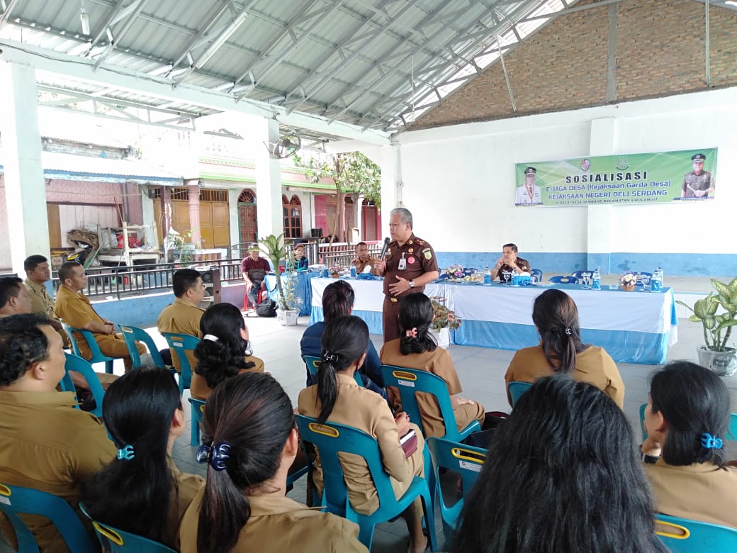 ROAD SHOW Kejaksaan Negeri Deli Serdang tentang Sosialisasi Program e- JAGA DESA ( JAKSA GARDA DESA) Di Kecamatan Sibolangit Desa Sembahe Kab. Deli Serdang