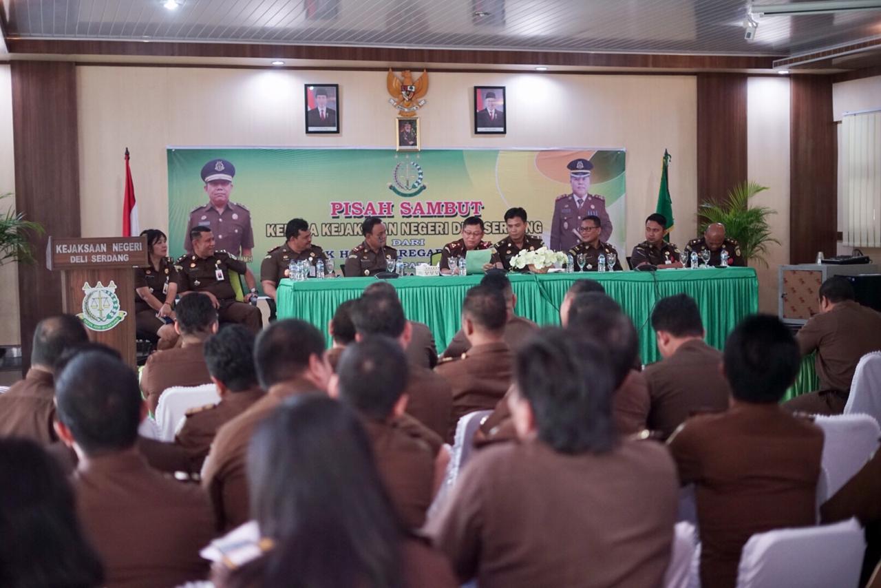 Pisah Sambut dgn Harli Siregar, SH.,MH (Kajari Lama)  kpd Teguh Wardoyo, SH., MH (Kajari Baru)