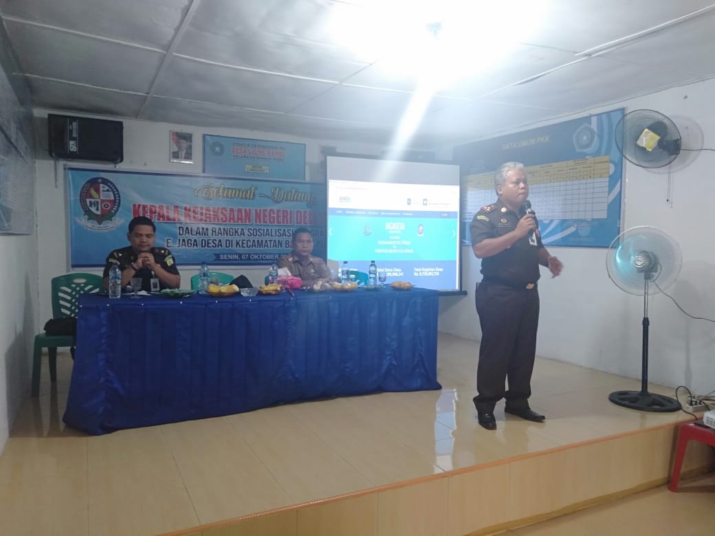 Sosialisasi dan Aktifasi e-JagaDesa Kejari Deli Serdang di Kec. Bangun Purba