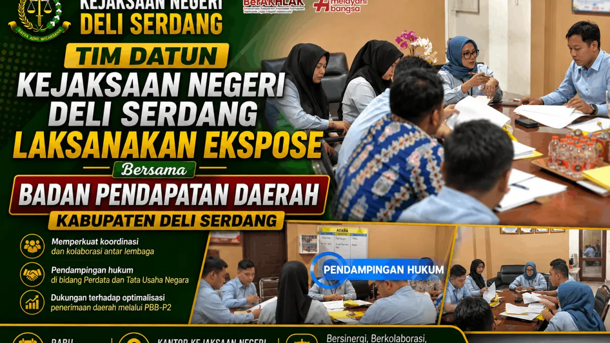 Tim Datun Kejaksaan Negeri Deli Serdang Laksanakan Ekspose Bersama Badan Pendapatan Daerah Kabupaten Deli Serdang
